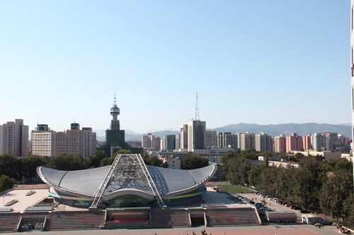 The BIT campus seen from the main building